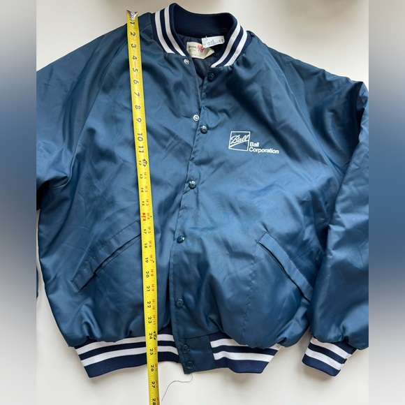 Vintage king Louie Ball Corporation Bomber Jacket made in USA Varsity - Picture 5 of 7